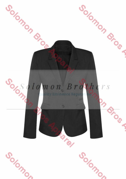 Womens 2 Button Mid Length Jacket - Solomon Brothers Apparel