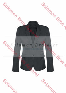 Womens 2 Button Mid Length Jacket - Solomon Brothers Apparel