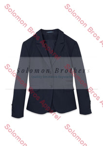 Womens 2 Button Mid Length Jacket - Solomon Brothers Apparel