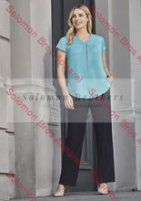 Load image into Gallery viewer, Womens Adjustable Waist Straight Leg Pant - Solomon Brothers Apparel
