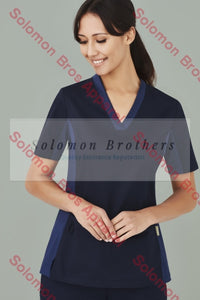 Womens Cotton Rich V-Neck Scrub Top - Solomon Brothers Apparel