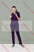 Load image into Gallery viewer, Womens Cotton Rich V-Neck Scrub Top - Solomon Brothers Apparel
