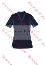 Load image into Gallery viewer, Womens Cotton Rich V-Neck Scrub Top - Solomon Brothers Apparel
