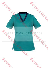 Load image into Gallery viewer, Womens Cotton Rich V-Neck Scrub Top - Solomon Brothers Apparel
