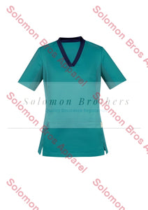 Womens Cotton Rich V-Neck Scrub Top - Solomon Brothers Apparel