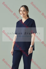 Load image into Gallery viewer, Womens Cotton Rich V-Neck Scrub Top Health &amp; Beauty
