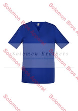 Load image into Gallery viewer, Womens Cotton Rich V-Neck Scrub Top Royal / Xxsm Health &amp; Beauty
