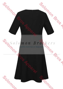 Womens Extended Short Sleeve Midi Dress - Solomon Brothers Apparel
