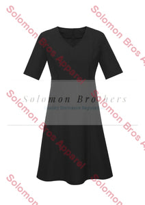 Womens Extended Short Sleeve Midi Dress - Solomon Brothers Apparel