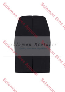 Womens Front Pleat Detail Straight Skirt - Solomon Brothers Apparel