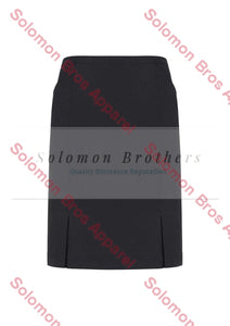Womens Front Pleat Detail Straight Skirt - Solomon Brothers Apparel
