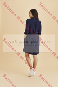 Womens Georgette Shirt Dress - Solomon Brothers Apparel