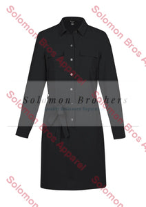 Womens Georgette Shirt Dress - Solomon Brothers Apparel