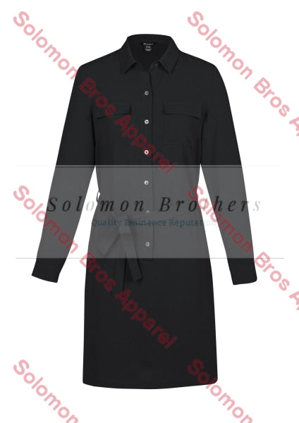 Womens Georgette Shirt Dress - Solomon Brothers Apparel