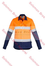 Load image into Gallery viewer, Womens Hi Vis Spliced Industrial L/S Hoop Taped Shirt - Solomon Brothers Apparel
