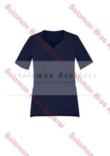 Load image into Gallery viewer, Womens Round Neck Scrub Top Midnight Navy / Xxsm Health &amp; Beauty
