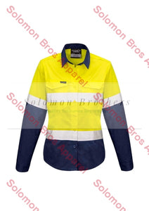 Womens Rugged Cooling Taped Hi Vis Spliced L/S Shirt - Solomon Brothers Apparel