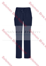 Load image into Gallery viewer, Womens Straight Leg Scrub Pant Midnight Navy / Sm Health &amp; Beauty
