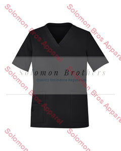 Womens V-Neck Scrub Top - Solomon Brothers Apparel